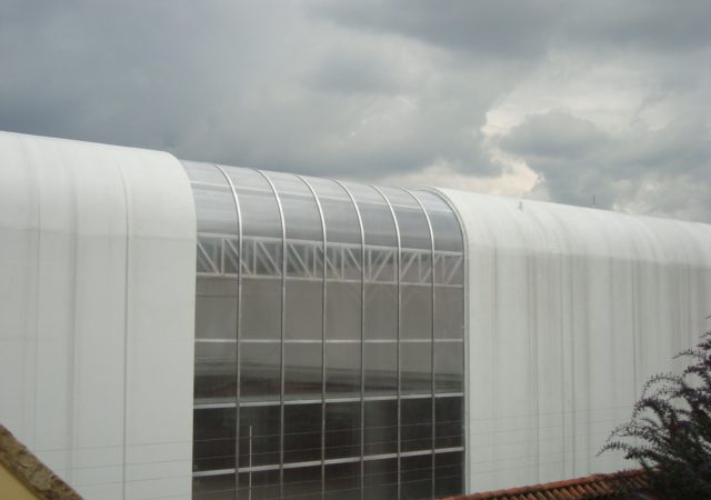 CONCESIONARIO FORD 170-FACHADA PC ALVEOLAR